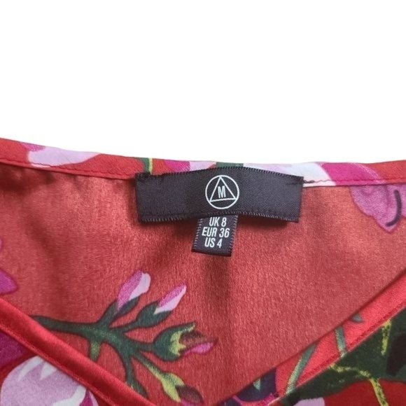 Missguided Red Floral Cami Dress - Picture 9 of 9